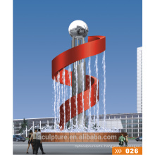 2016 New Modern Statue Park Stainless Steel Sculpture/Metal Water Fountain